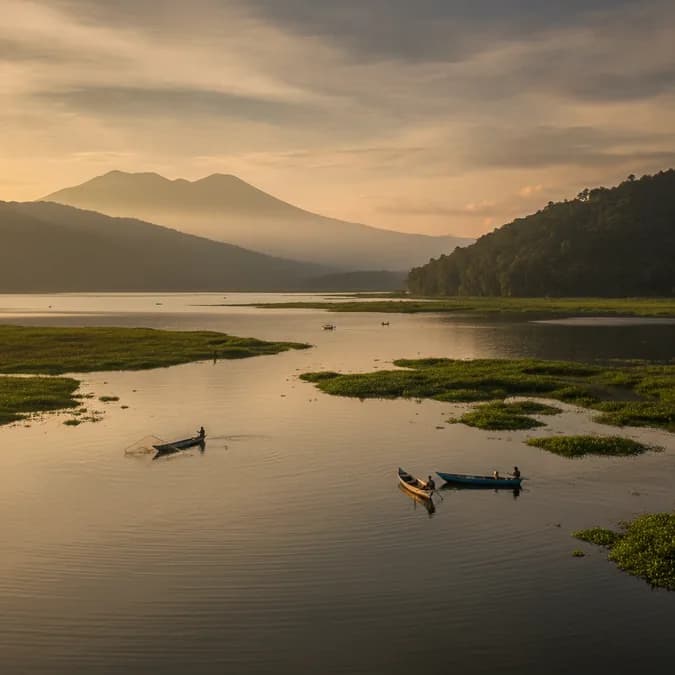 Pemandangan Rawa Pening sebagai rekomendasi wisata dekat Salatiga