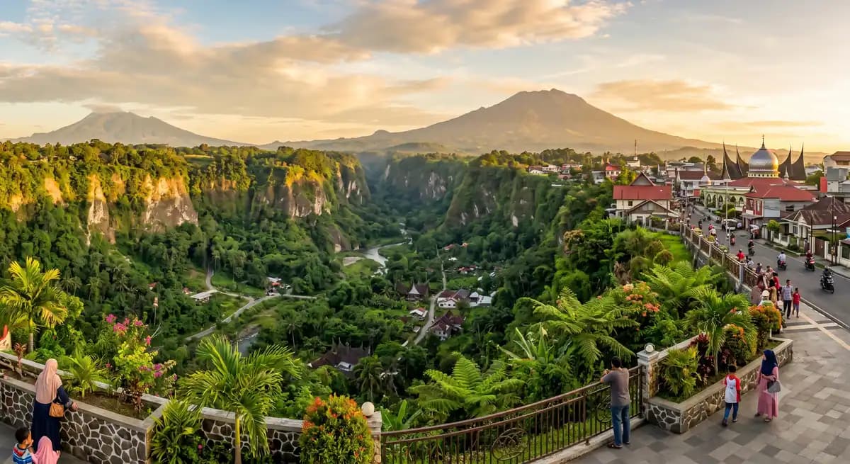Ngarai Sianok Bukittinggi dalam rute backpacker Sumatra