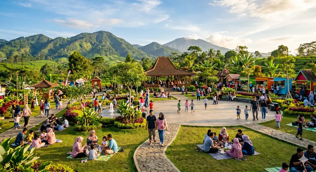 Aktivitas Seru di Alun Alun Lembang