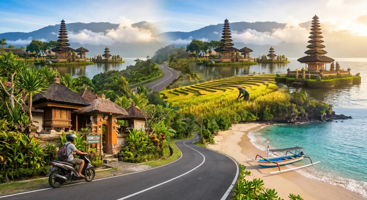 Rencana perjalanan liburan di Bali dengan berbagai destinasi menarik