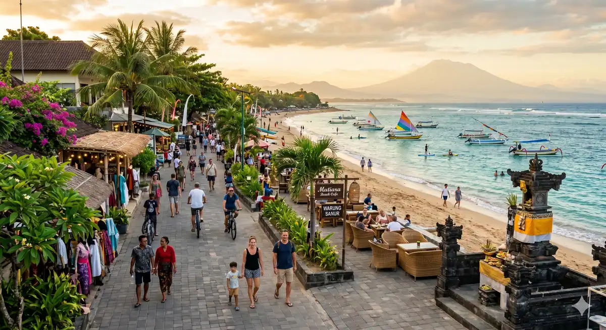 Sanur Beach Walk: Jantung Aktivitas di Tepi Pantai