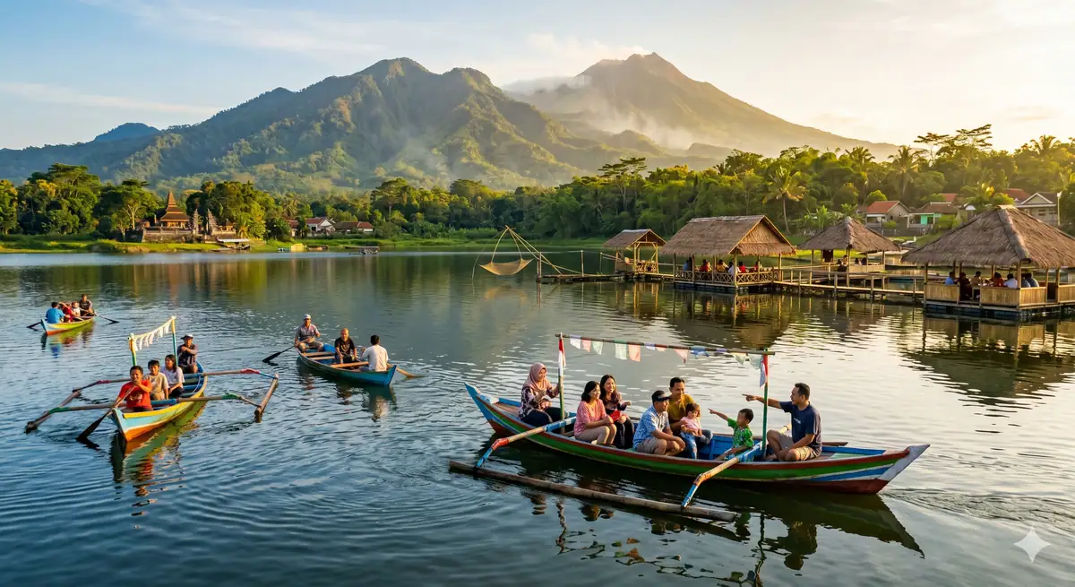 Aktivitas Seru di Rowo Jombor Klaten