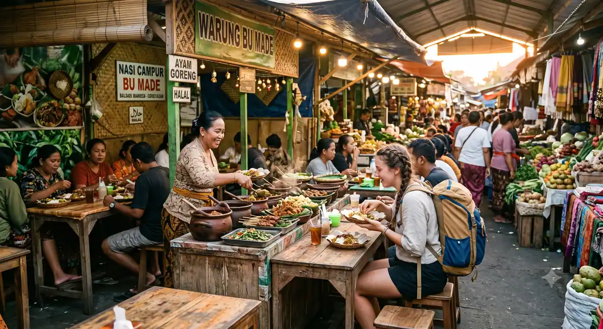 Hidangan kuliner lokal murah di warung pasar tradisional yang cocok untuk backpacker hemat