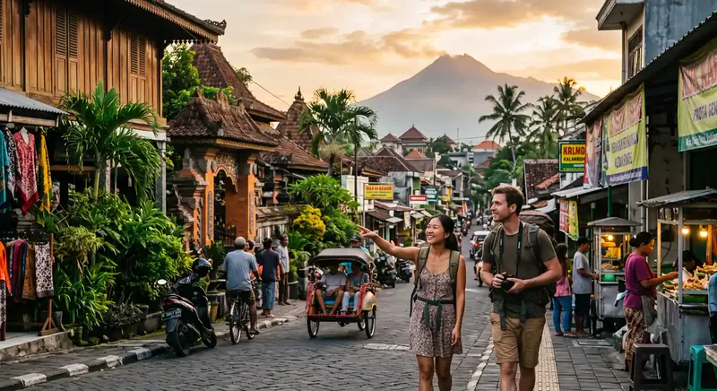 Wisatawan menjelajahi kota singgah saat memanfaatkan layover panjang