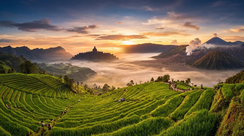 Objek wisata Jawa terbaik termasuk Bromo dan Borobudur
